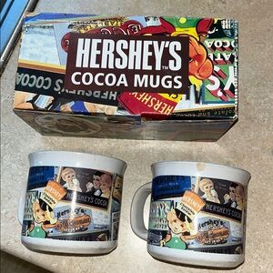Hershey's Cocoa Mugs Set - Colorful Design
